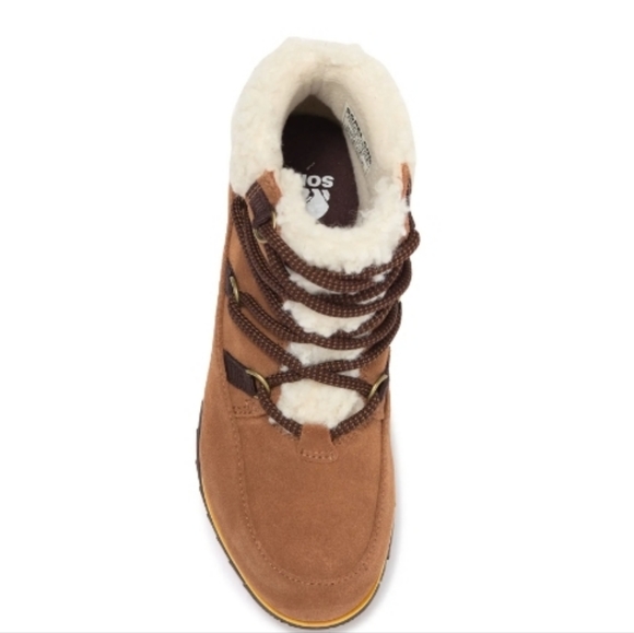 SOREL Harlow™ Waterproof Faux Shearling Lined Leather Chelsea Bootie Size 5.5 - Picture 5 of 11